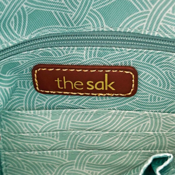SATCHEL/MINI BACKPACK CONVERTIBLE by THE SAK, LEATHER, MAUVE, TOP ZIPPER CLOSURE - Picture 7 of 12